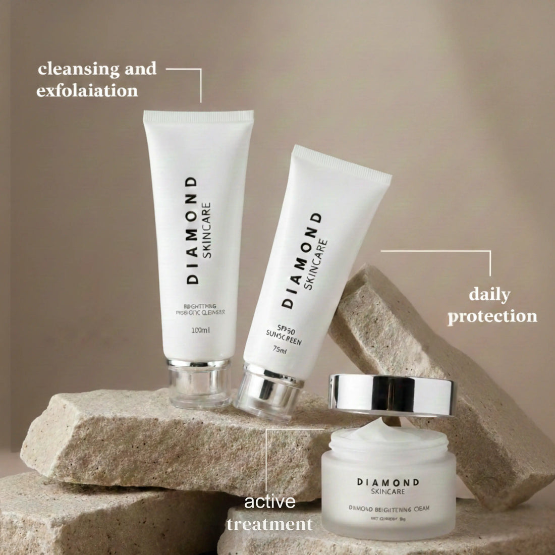 Diamond Skin Brightening Essentials Set