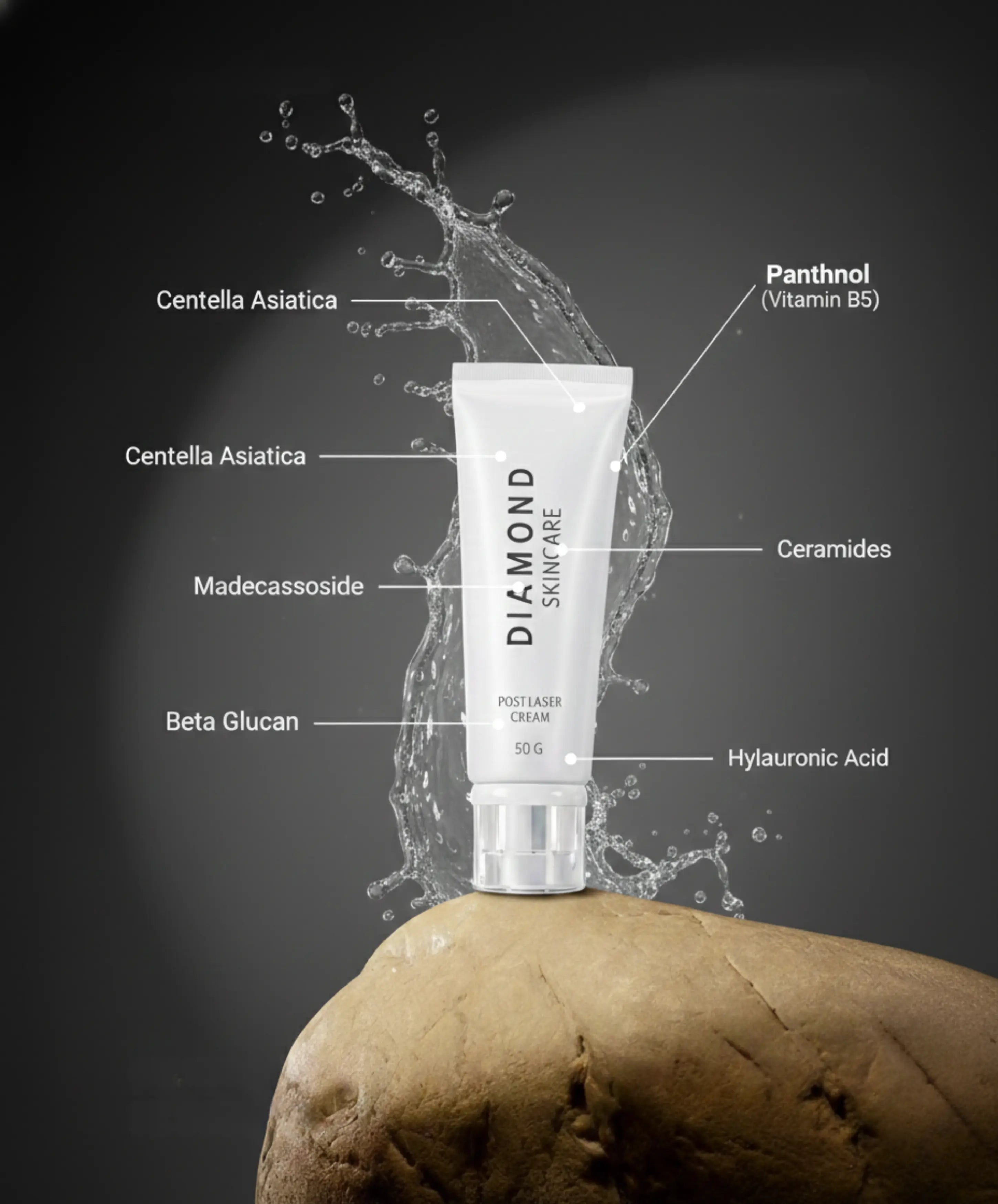 Diamond Post-Laser Cream for Soothing and Repairing Skin After Laser Treatments